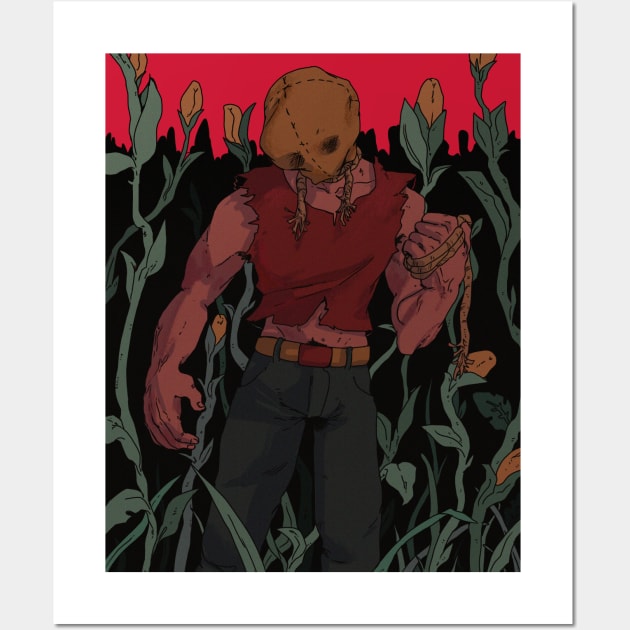 cornfield slasher Wall Art by KITTYFROGS